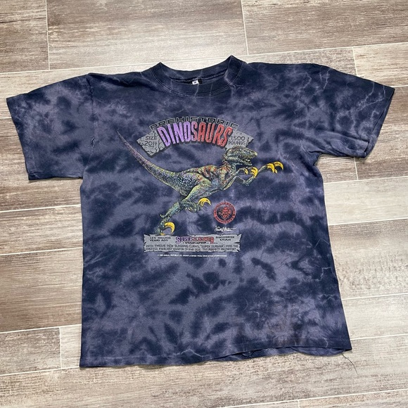 T-shirt Vintage Digimon 1999 Tie-dye - Taille L Jeunesse, Occasion Très Bon état